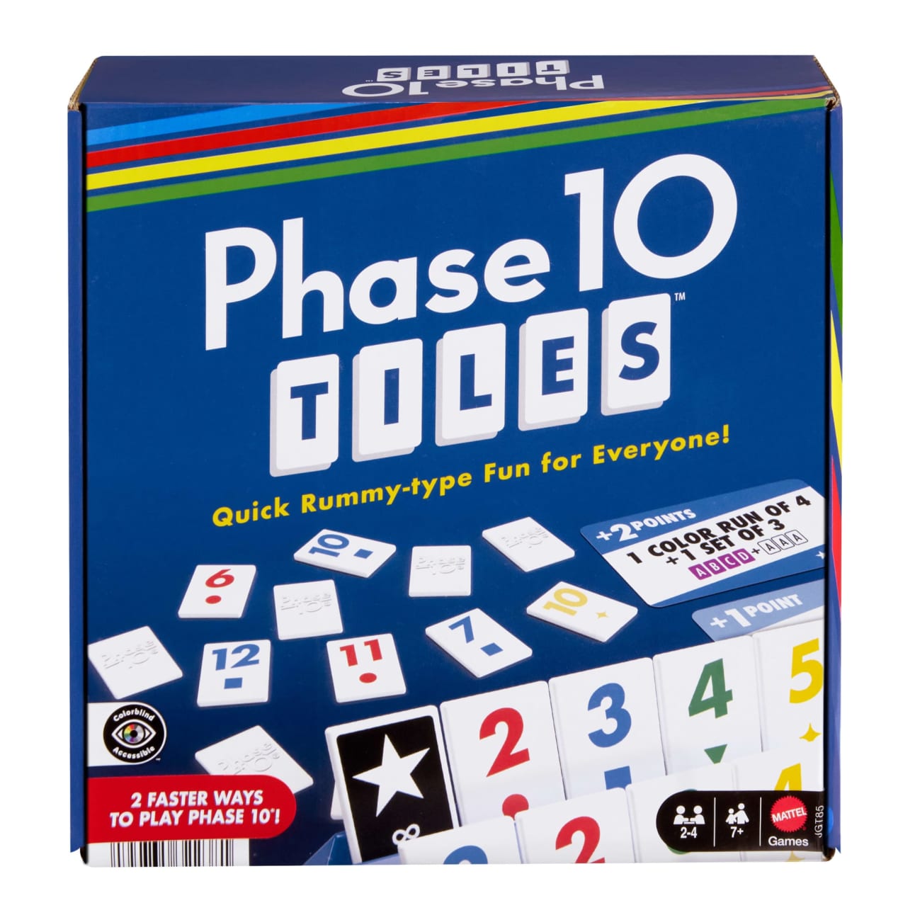 Phase 10 Tiles - A Family Tile-Based Game With Rummy-Type Play - Mattel