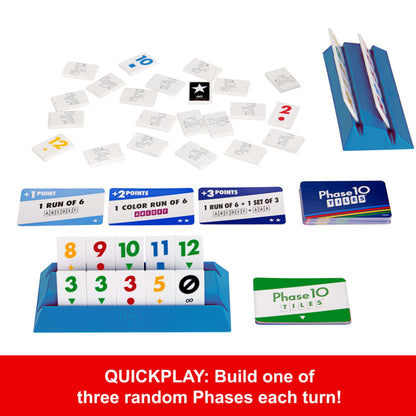 Phase 10 Tiles - A Family Tile-Based Game With Rummy-Type Play - Mattel