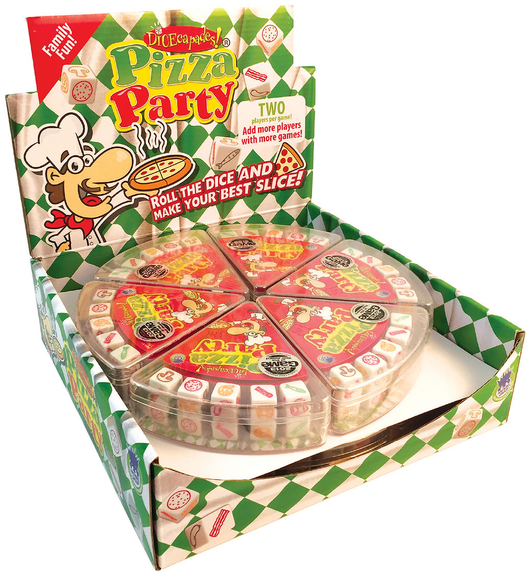Pizza Party - Roll out your dice to make dough! - University Games