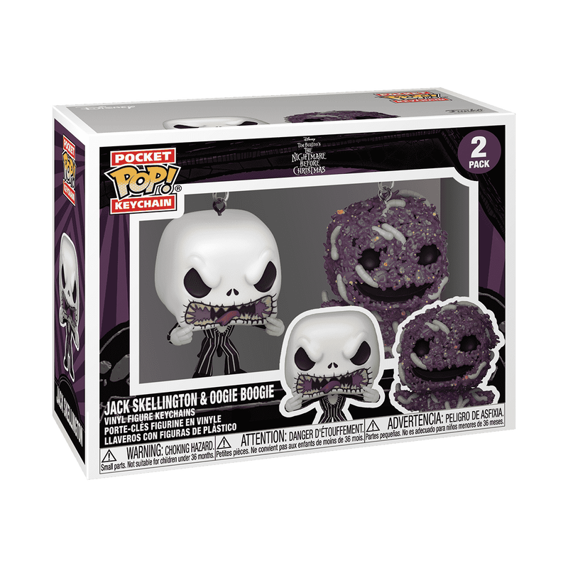 Funko POP! Keychain: The Nightmare Before Christmas 2-Pack - Jack & Oogie