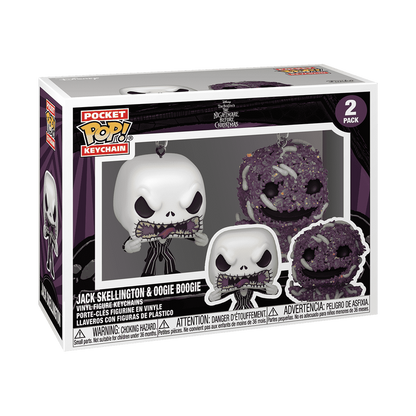 Funko POP! Keychain: The Nightmare Before Christmas 2-Pack - Jack & Oogie