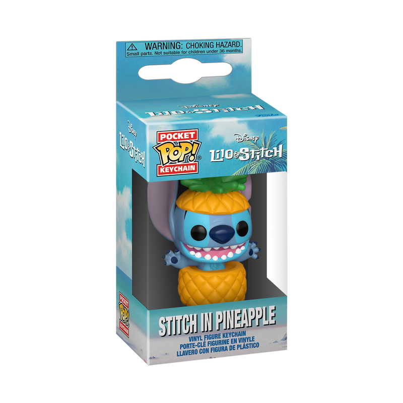 FUNKO POP! Keychain: Lilo & Stitch - Stitch In A Pineapple!
