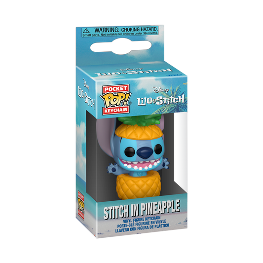 FUNKO POP! Keychain: Lilo & Stitch - Stitch In A Pineapple!