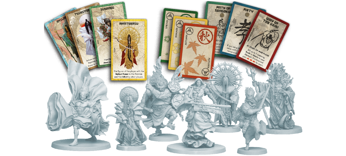 Rising Sun - Kami Unbound Expansion - A Game of Feudal Japan - CMON Games