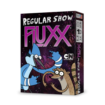 Regular Show Fluxx - Crazy Combo Pack! The Card Game + 8 Promo Cards! Looney Labs