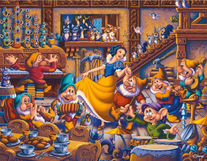 Disney Dowdle - Cinderella, Dumbo, Snow White, The Little Mermaid 500 x 4 Puzzle