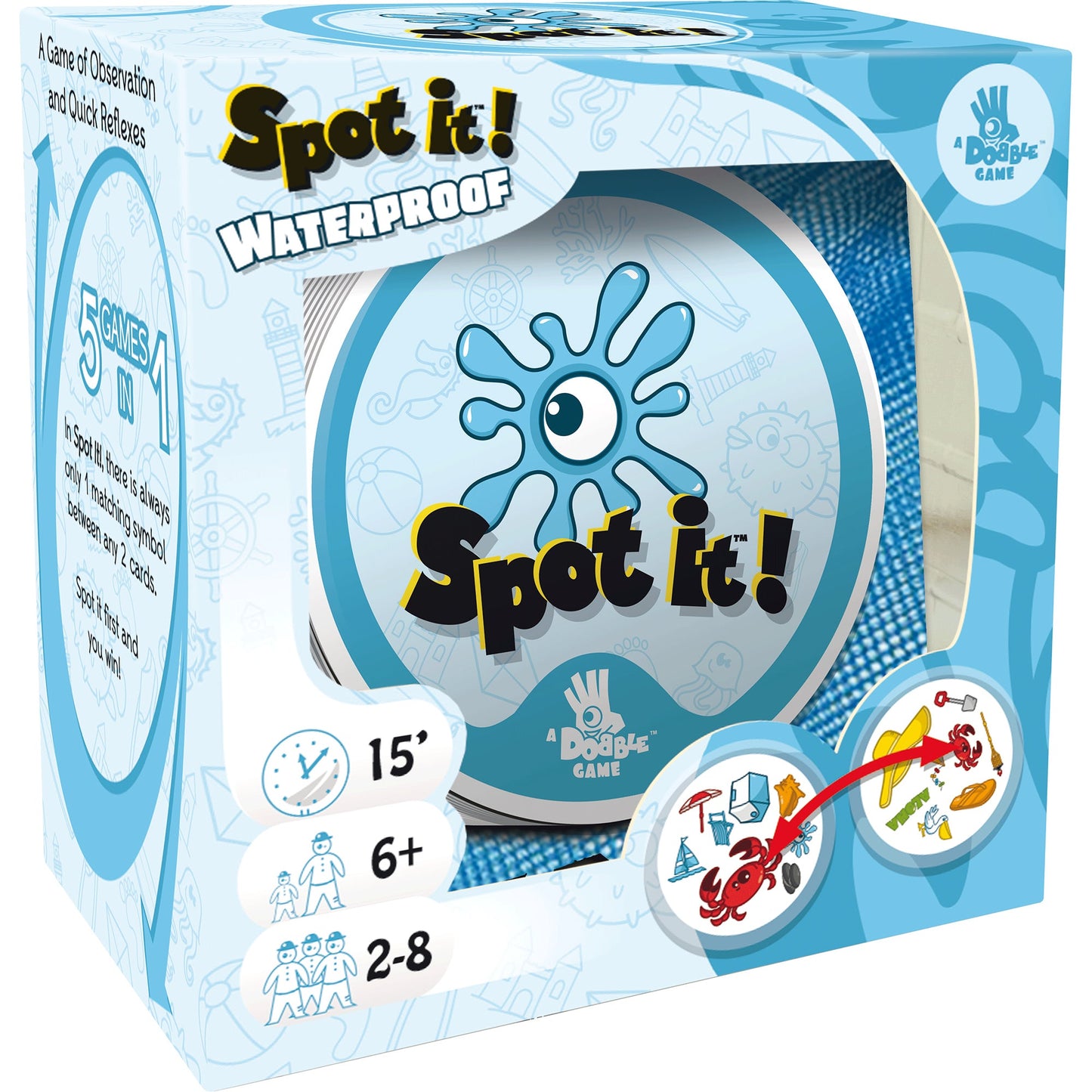 Spot It! Waterproof - A Splashingly Good Game - Asmodee Games