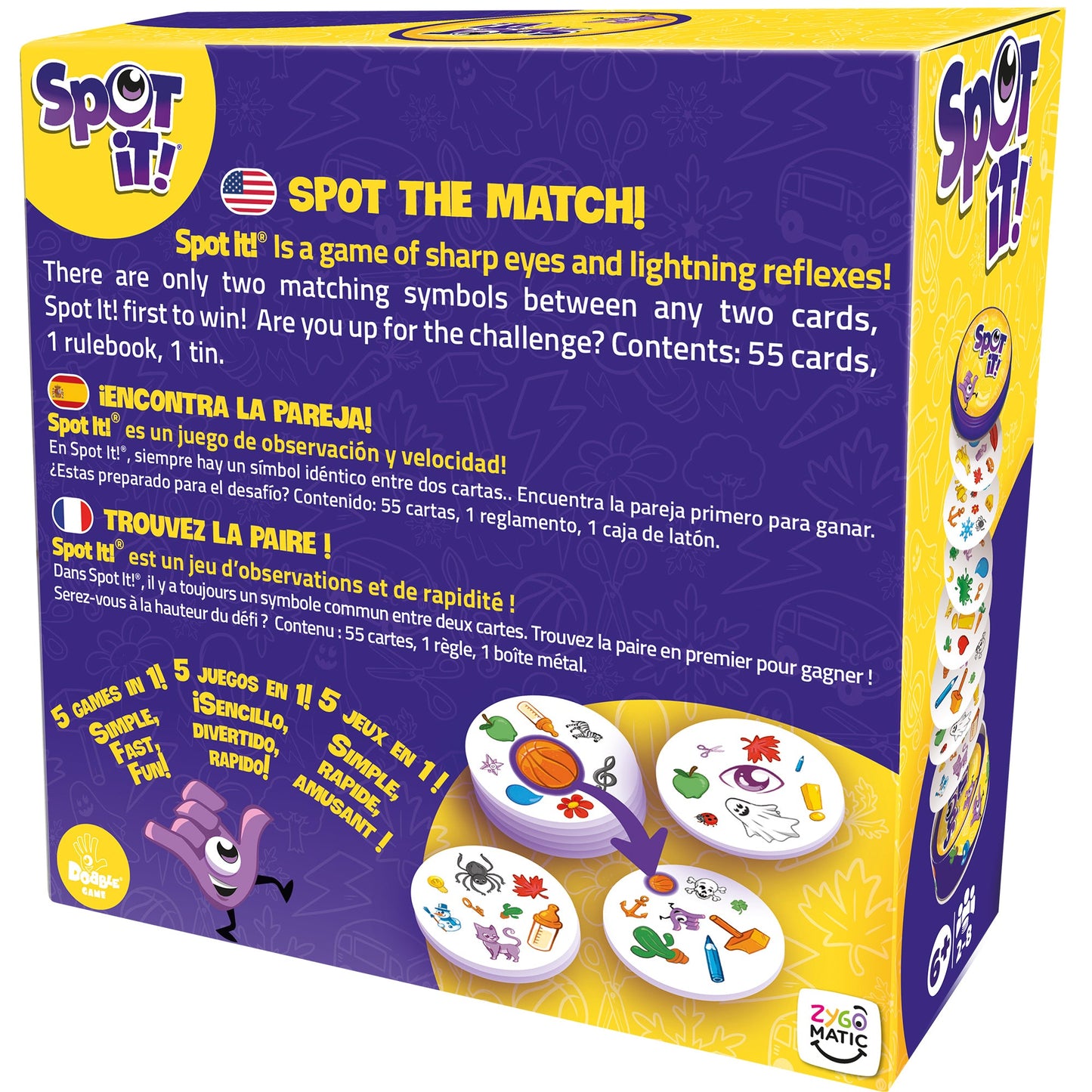 Spot It! Classic - A Truly Amazing Family Game - Asmodee Games
