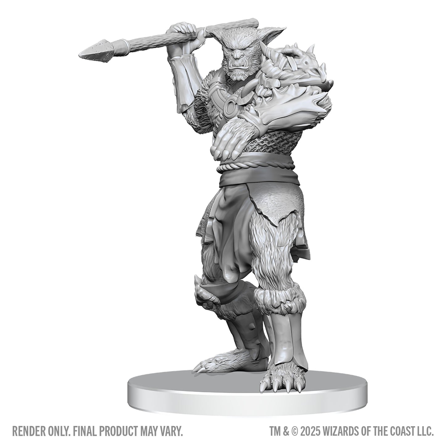 Dungeons & Dragons Unpainted Miniatures - BUGBEAR STALKER & GOBLIN HEXER - Nolzur's Marvelous Miniatures - WizKids
