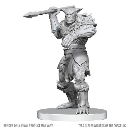 Dungeons & Dragons Unpainted Miniatures - BUGBEAR STALKER & GOBLIN HEXER - Nolzur's Marvelous Miniatures - WizKids