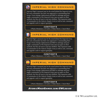 Star Wars: Legion - Imperial High Command - Atomic Mass Games