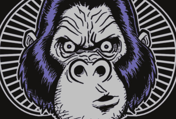 Bicycle Playing Cards - (Foil box) Silverback Gorillas by Albino Dragon