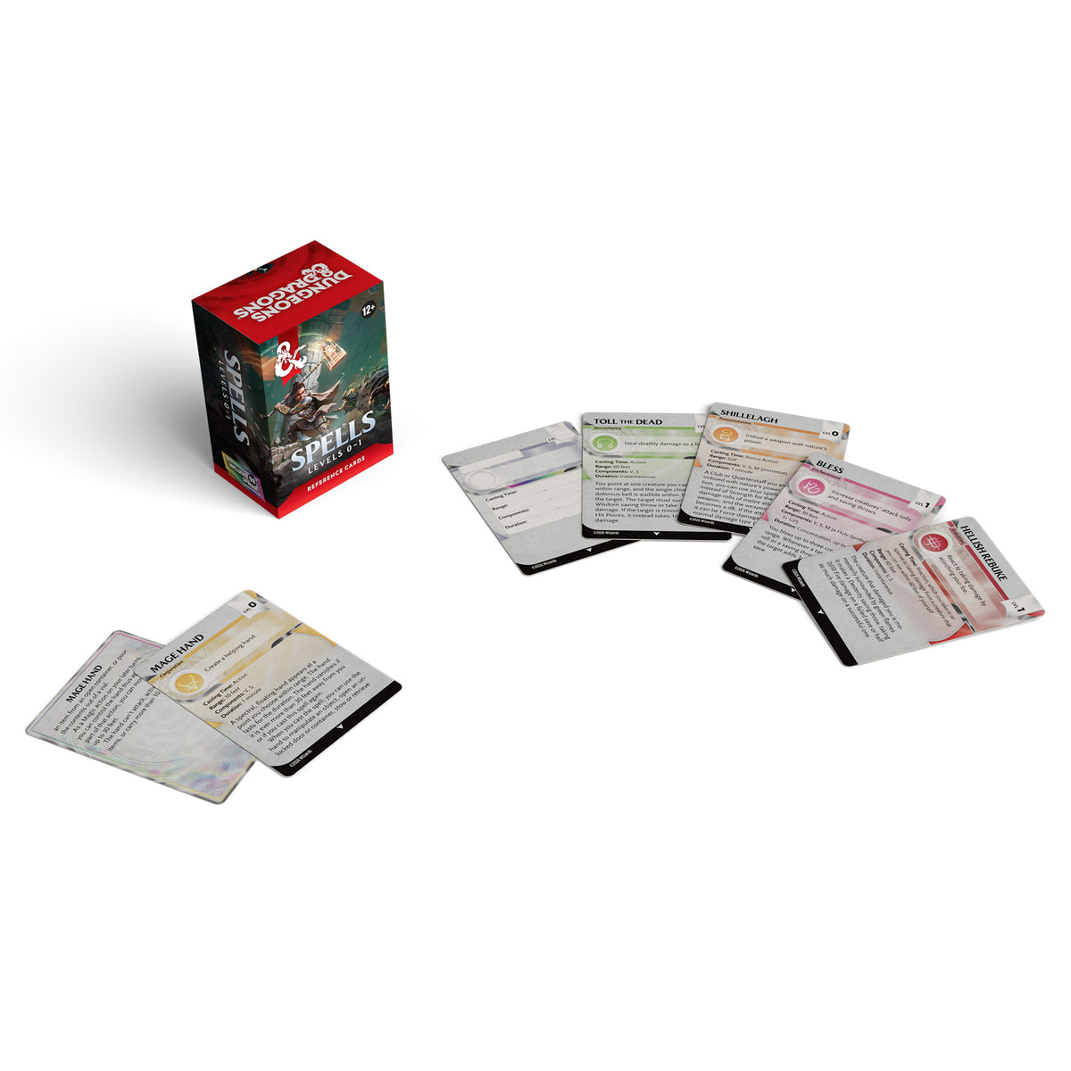 Dungeons & Dragons Reference Cards - Trove Spells (Levels 0-1)