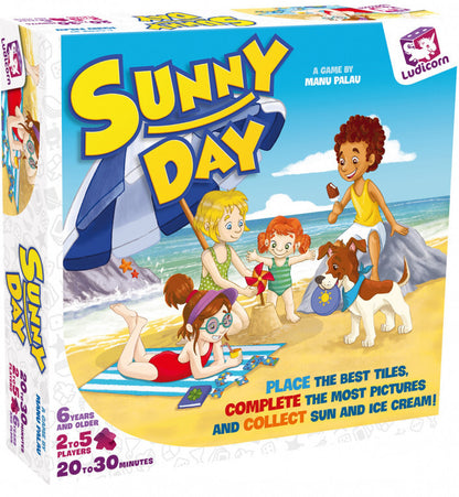 Sunny Day - Get the Most Sun and Fun - Tiles and Pictures Game - Ludicorn Games