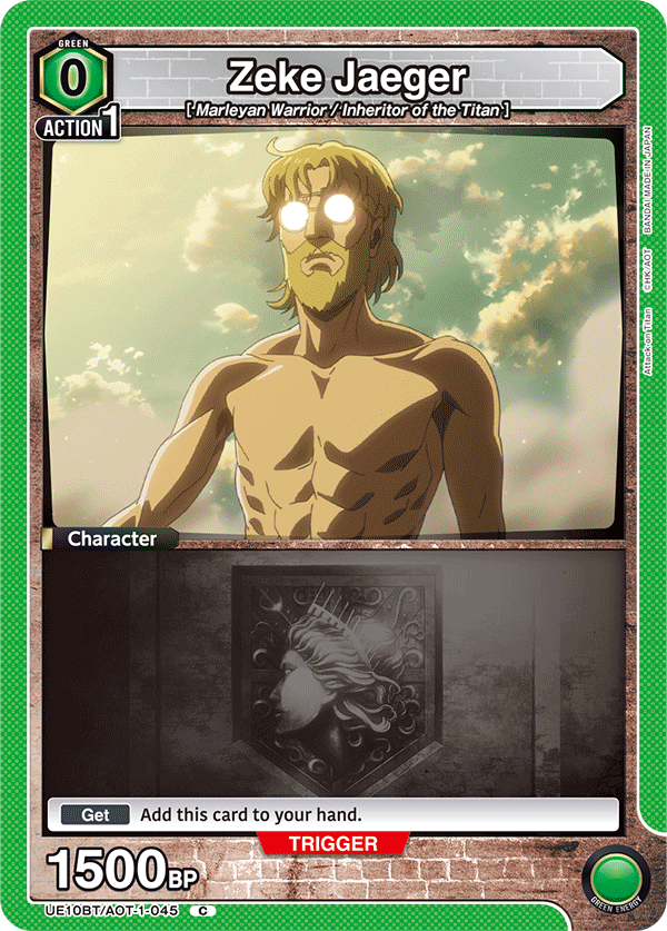 Union Arena TCG: Attack on Titan Booster Pack - BanDai