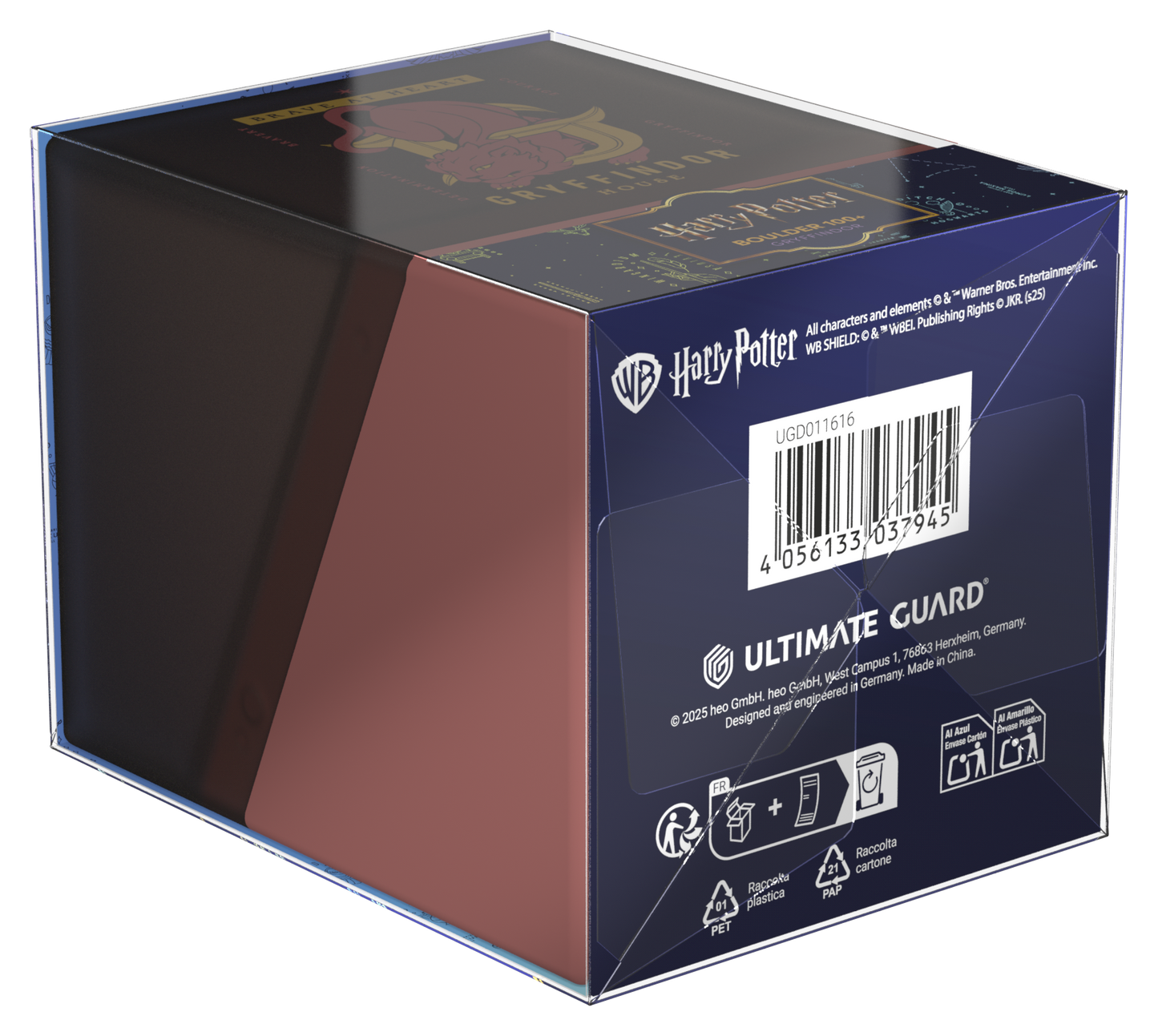 Harry Potter: Hogwarts Houses Gryffindor - Boulder 100+ Deck Box - Ultimate Guard