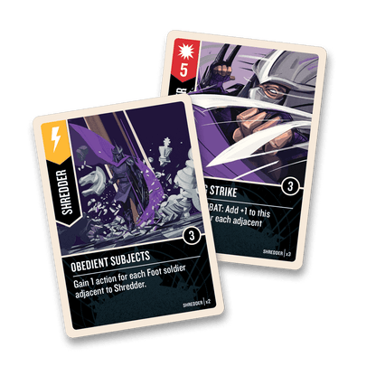 Unmatched Adventures: TMNT - Teenage Mutant Ninja Turtles: Shredder/Krang Hero Deck Expansion - Restoration Games