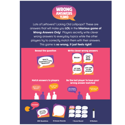 Wrong Answers Only - a Fun Party Group Game - Asmodee