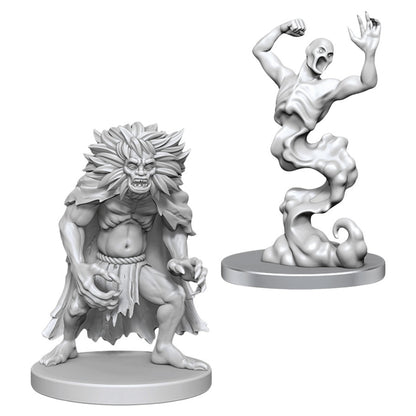 Dungeons & Dragons Unpainted Miniatures - CLASSIC WIGHT & CLASSIC WRAITH - Nolzur's Marvelous Miniatures - WizKids