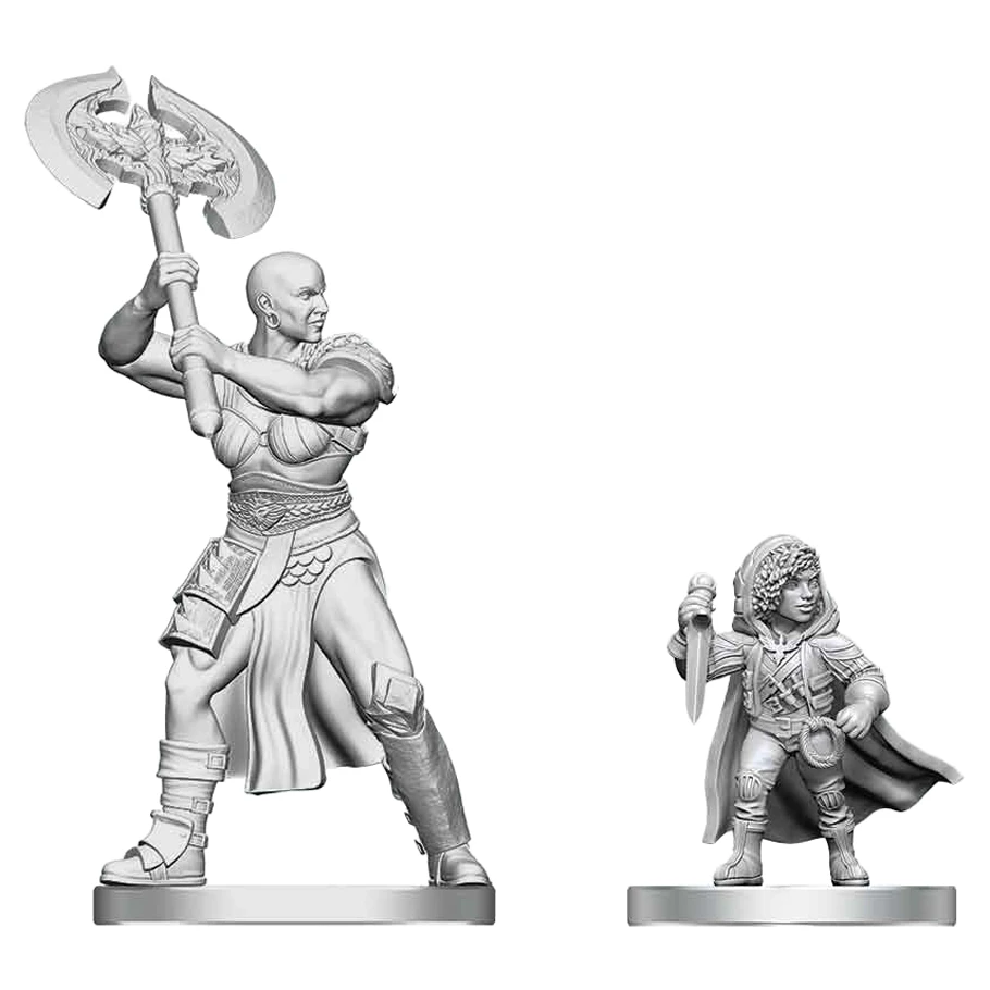 Dungeons & Dragons - Goliath Barbarian & Halfling Rogue - Nolzur's Marvelous Miniatures