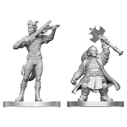 Dungeons & Dragons - Tiefling Bard & Dwarf Cleric - Nolzur's Marvelous Miniatures