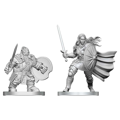 Dungeons & Dragons - Dwarf Fighter & Orc Paladin - Nolzur's Marvelous Miniatures