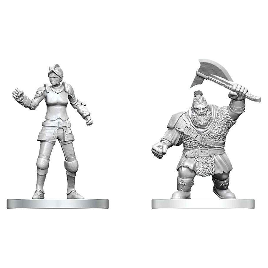 Dungeons & Dragons - Cultist of Bane & Dwarf Zhentilar Soldier - Nolzur's Marvelous Miniatures