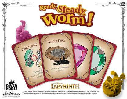 Jim Henson's Labyrinth - Ready, Steady, Worm! - Board Game - River Horse