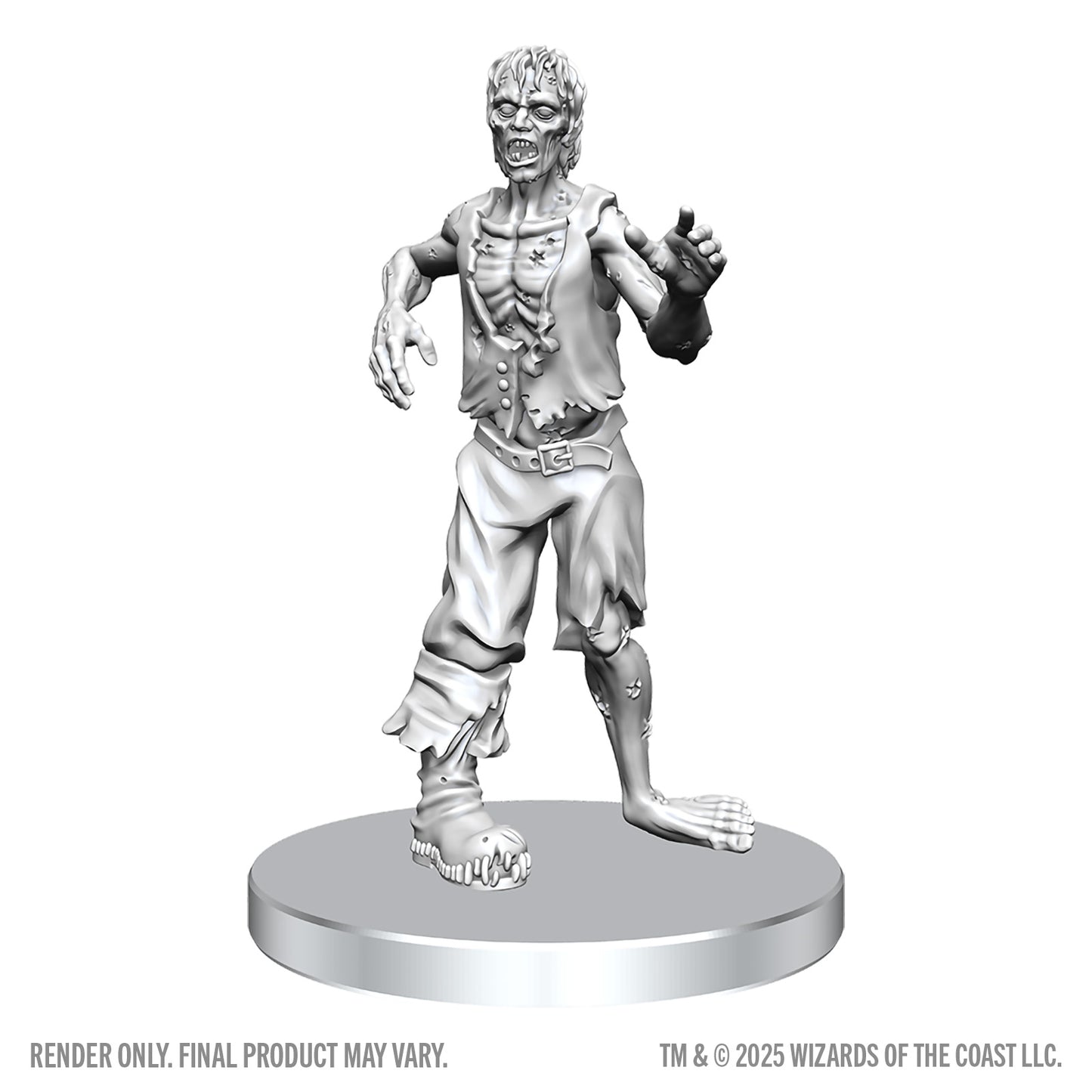 Dungeons & Dragons Unpainted Miniatures - CLASSIC VAMPIRE & CLASSIC ZOMBIE - Nolzur's Marvelous Miniatures - WizKids