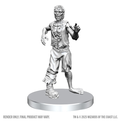 Dungeons & Dragons Unpainted Miniatures - CLASSIC VAMPIRE & CLASSIC ZOMBIE - Nolzur's Marvelous Miniatures - WizKids