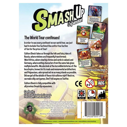 Smash Up Expansion #13 - World Tour: Culture Shock - Card Game - AEG