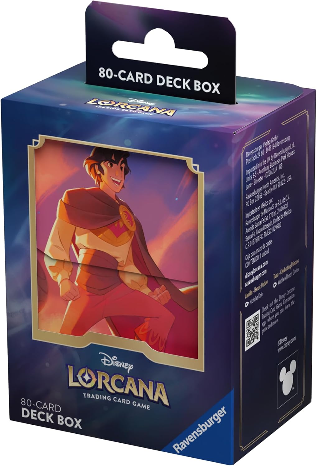 Disney's Lorcana - Shimmering Skies - Aladdin - 80 Card Deck Box - Ravensburger