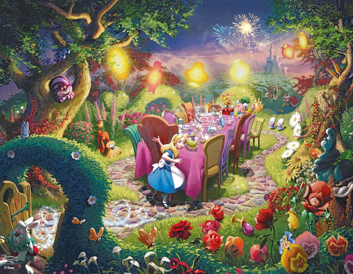Disney Thomas Kinkade Studios - Alice, DuckTales, Moana, Mickey & Friends 500 x 4 Puzzle