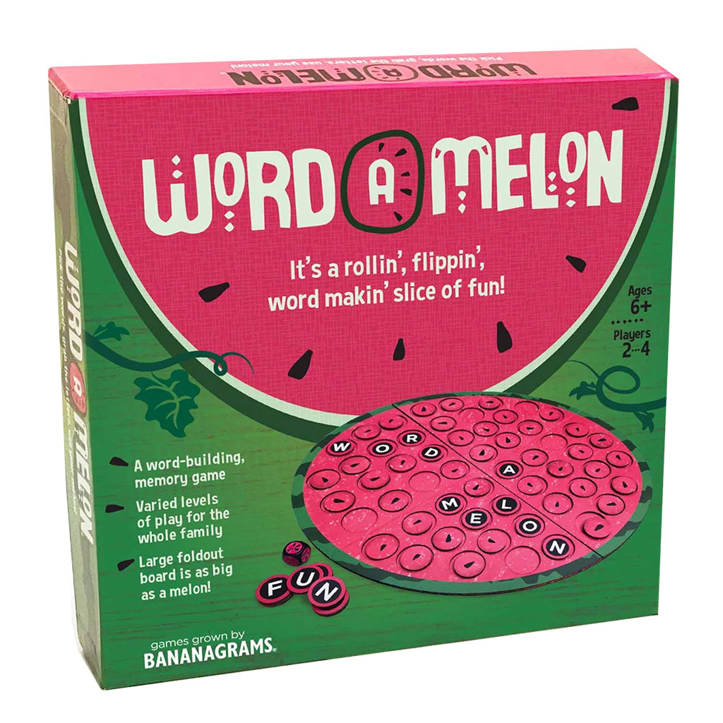 Word-A-Melon - A Rollin' Flippin' Slice of Fun Word Game - Banagrams
