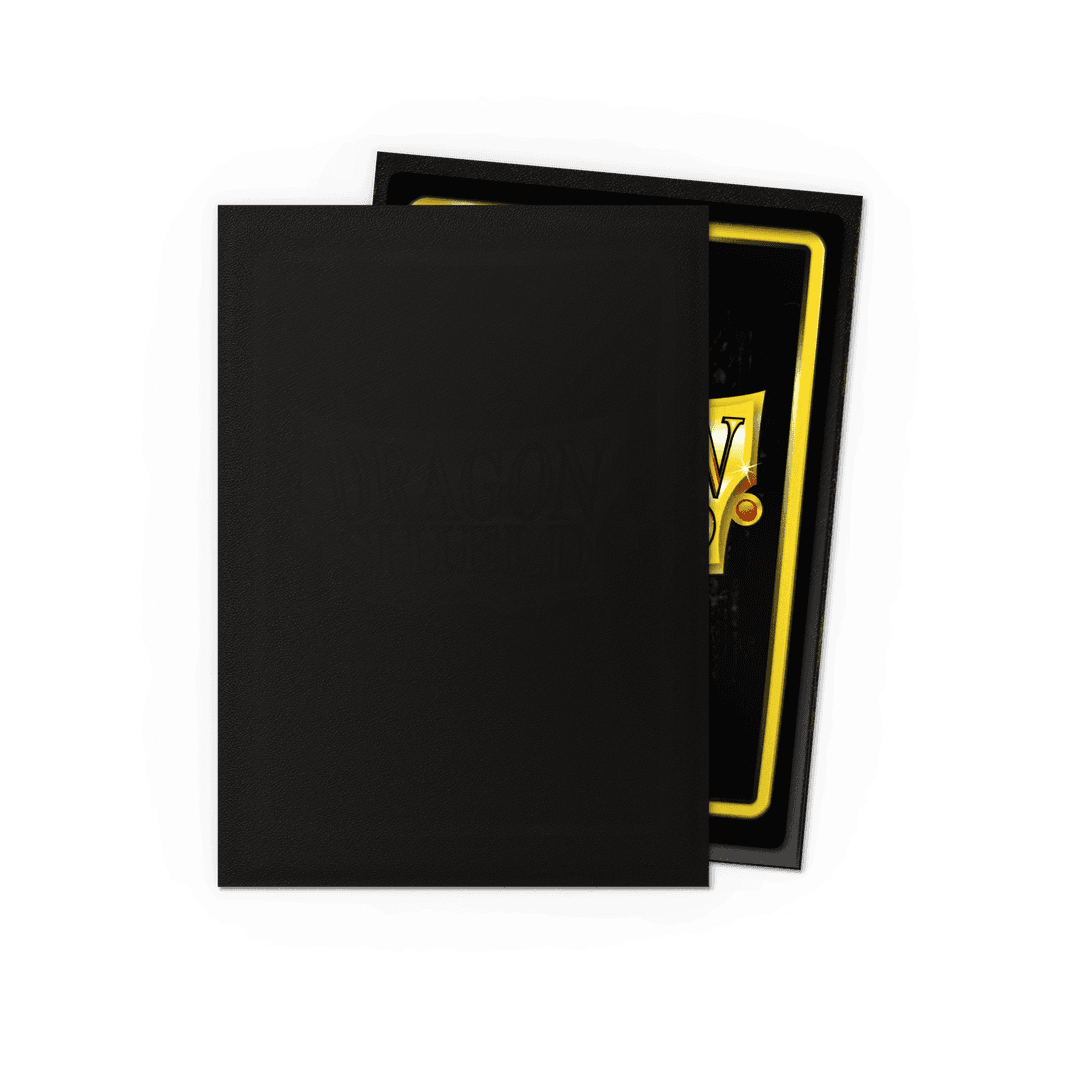 Dragon Shield Card Sleeves - 100 Count - Matte: Non-Glare Black