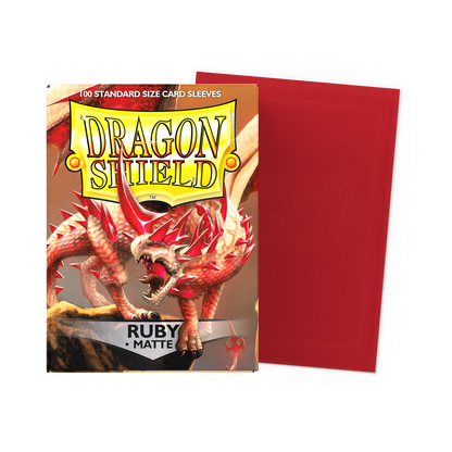 Dragon Shield Card Sleeves - 100 Count - Matte: Ruby
