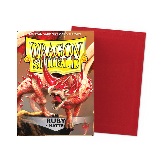 Dragon Shield Card Sleeves - 100 Count - Matte: Ruby