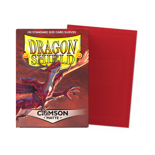 Dragon Shield Card Sleeves - 100 Count - Matte: Crimson