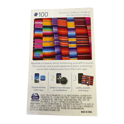 Calm on the Go - 100 pc Puzzle - Colorful Blankets