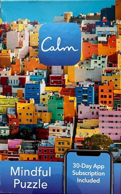 Calm on the Go - 100 pc Puzzle - Brightly Colored Houses