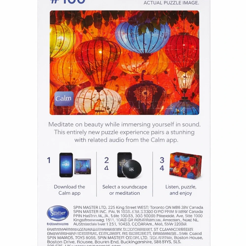 Calm on the Go - 100 pc Puzzle - Lanterns