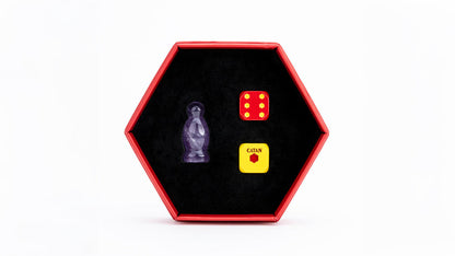 CATAN® Premium Robber Figurine & Solid Metal d6 Dice Set- Various Colors - Fanroll Dice