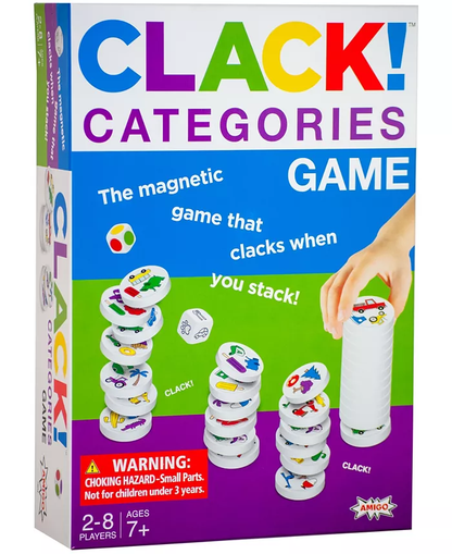 Clack! Categories - The Game that Clacks when you Stack! - Amigo Games