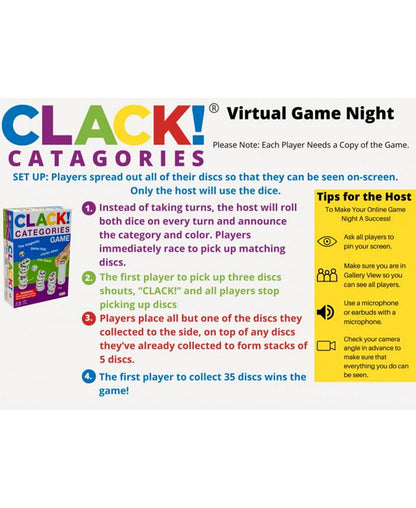 Clack! Categories - The Game that Clacks when you Stack! - Amigo Games