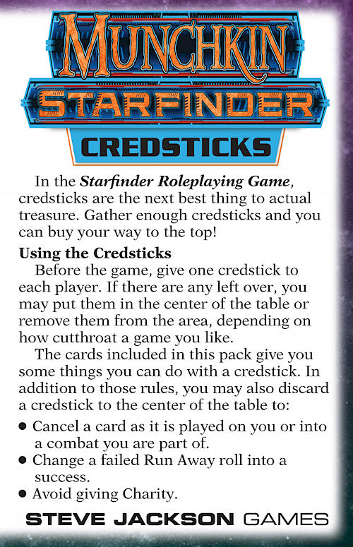 Munchkin Starfinder - Credsticks Accessory - Steve Jackson Games