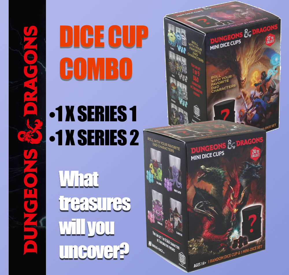 D&D Mini Dice Cups - Series 1 & 2 Bundle