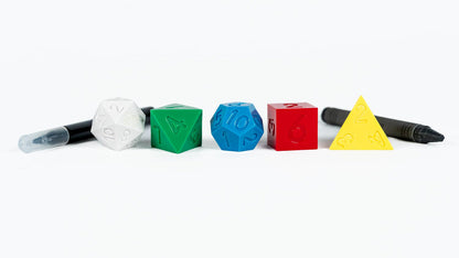 D&D 50th Anniversary Retro Holmes Replica Set - Fanroll Dice
