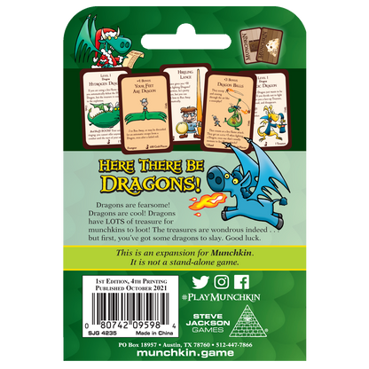 Munchkin - Dragons - Card Game Booster Pack