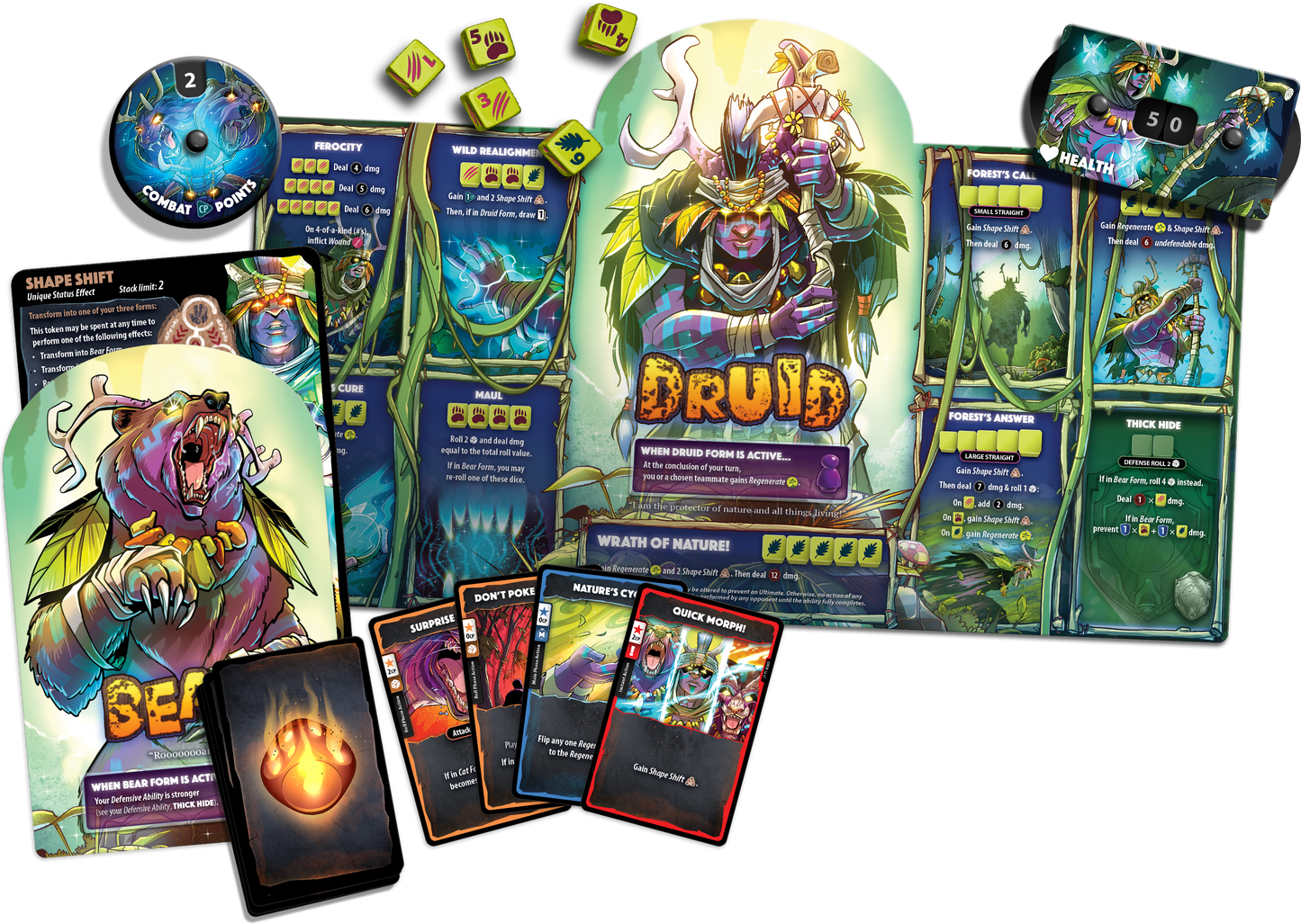 Dice Throne - Hero Pack - Druid