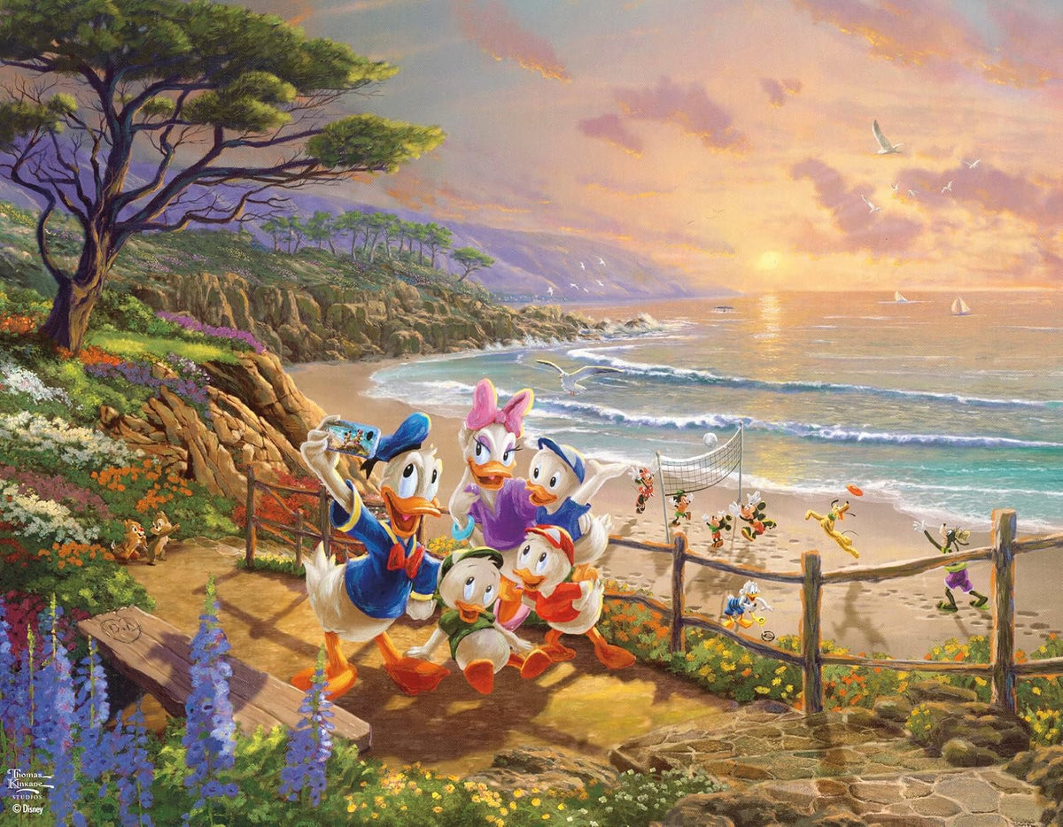 Disney Thomas Kinkade Studios - Alice, DuckTales, Moana, Mickey & Friends 500 x 4 Puzzle